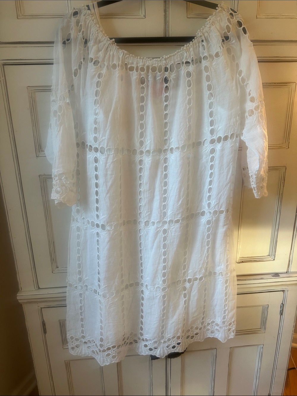 Gretchen Scott  White Eyelet Dress - Picture 3 of 5